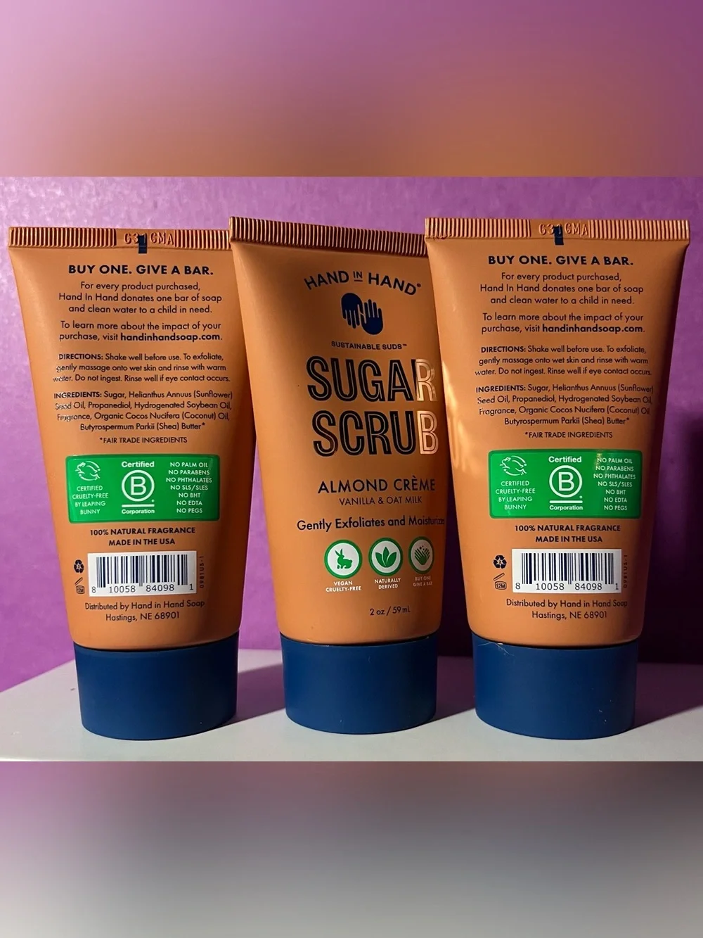 HAND IN HAND® - Almond Crème Sugar Scrub - 3/$14